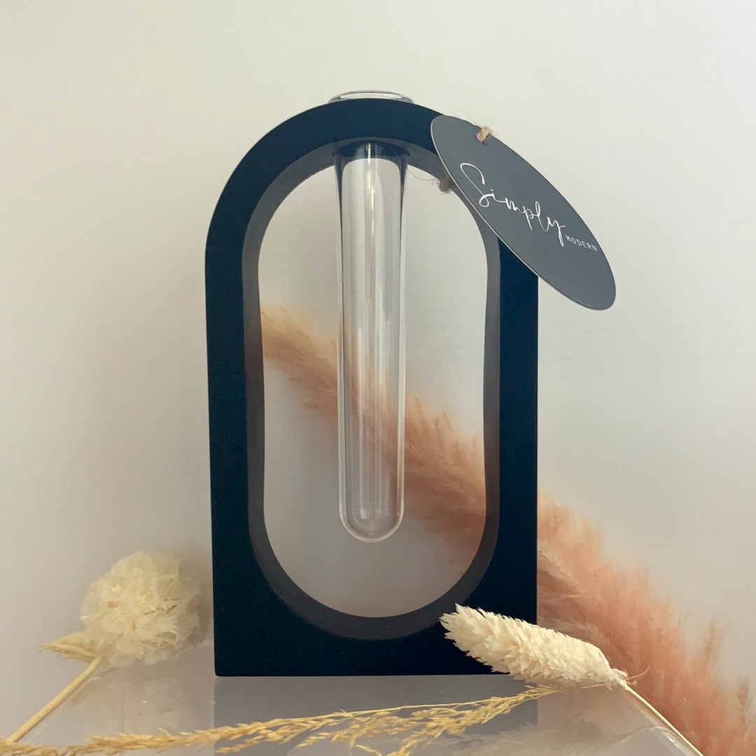 Arch Vase (Black, White & Stone)