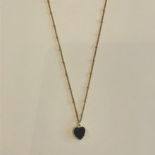 Load image into Gallery viewer, Maiden Perras - Black Onyx Heart Necklace
