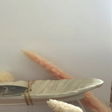 Load image into Gallery viewer, Feather Ring Dish (Black, White &amp; Stone)
