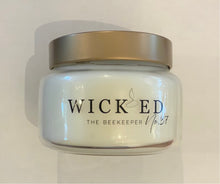 Load image into Gallery viewer, Wick’ed Crackling Wick Candle - Glass w/ Gold Lid
