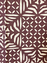 Load image into Gallery viewer, Cut Work Appliqué Blanket. Brown and Natural Cotton. 100% Cotton Blanket. Hand Made In  Rural India.  Use as a Blanket, Table Cloth, Curtain Etc...
