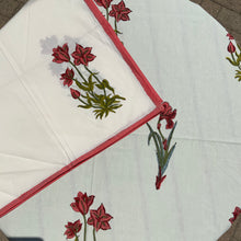 Load image into Gallery viewer, Table Cloths with Napkins- Block Printed Botanicals Mughal Style
