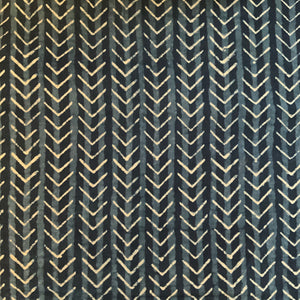 Indigo Block Print Batik Blanket / Throw