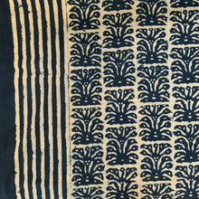 Load image into Gallery viewer, Indigo Block Print Batik Blanket / Throw
