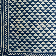 Load image into Gallery viewer, Indigo Block Print Batik Duvet Cover

