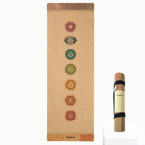 Chakras Alignment Cork Yoga Mat