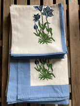 Load image into Gallery viewer, Table Cloths with Napkins- Block Printed Botanicals Mughal Style
