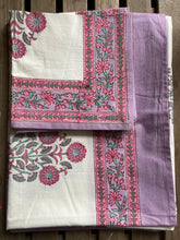 Load image into Gallery viewer, Table Cloths with Napkins- Block Printed Botanicals Mughal Style
