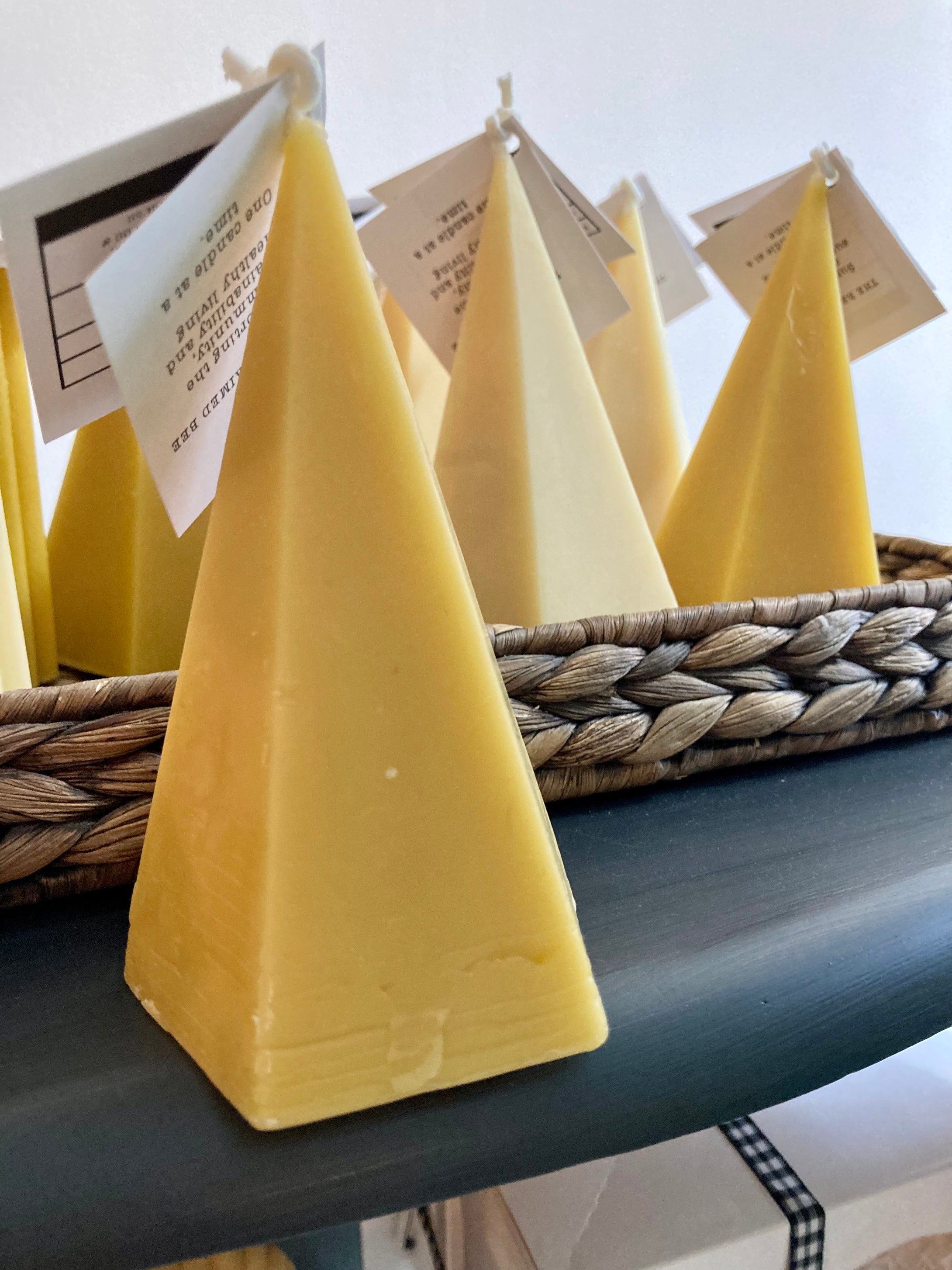 Geo -Beeswax Candle Art Deco Collection