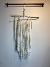 Load image into Gallery viewer, Macramé Wall Hanging - Upcyled Sari Silk Cream
