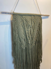 Load image into Gallery viewer, Macramé Wall Hanging - Canadian Hemp - Lentil Green
