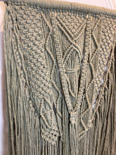 Load image into Gallery viewer, Macramé Wall Hanging - Canadian Hemp - Lentil Green
