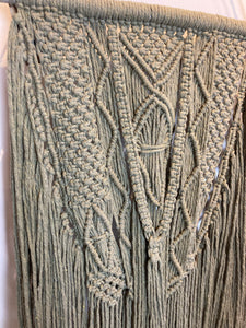 Macramé Wall Hanging - Canadian Hemp - Lentil Green