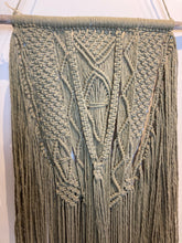Load image into Gallery viewer, Macramé Wall Hanging - Canadian Hemp - Lentil Green
