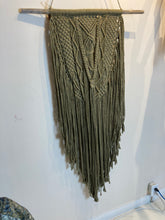 Load image into Gallery viewer, Macramé Wall Hanging - Canadian Hemp - Lentil Green

