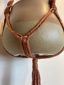 Macramé Plant Hangers - Canadian Hemp - Rust