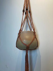 Macramé Plant Hangers - Canadian Hemp - Rust