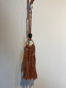 Macramé Hanging Car Essential Oil Diffuser - Canadian Hemp -