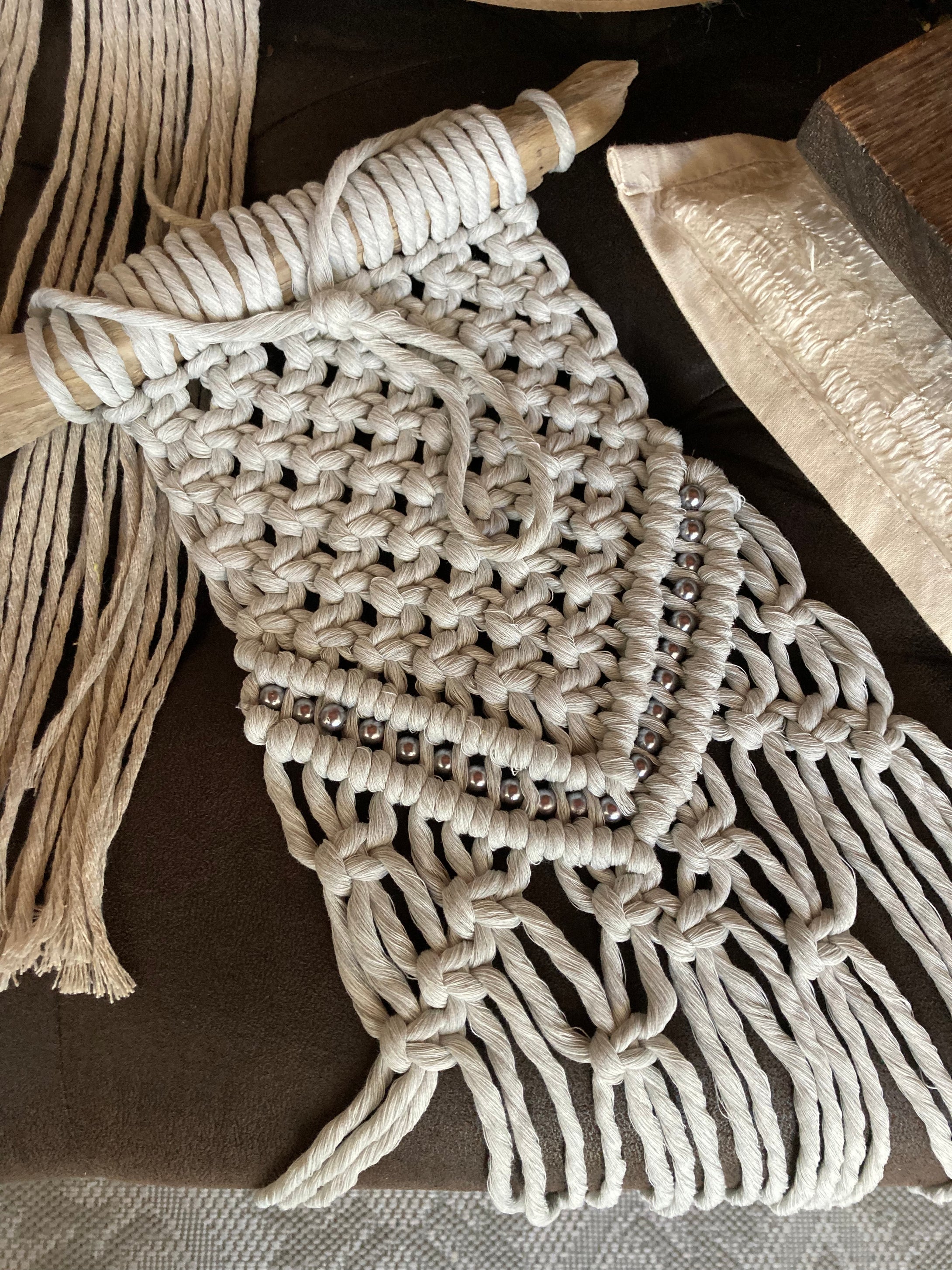 Macramé Wall Hanging - Canadian Hemp - Natural