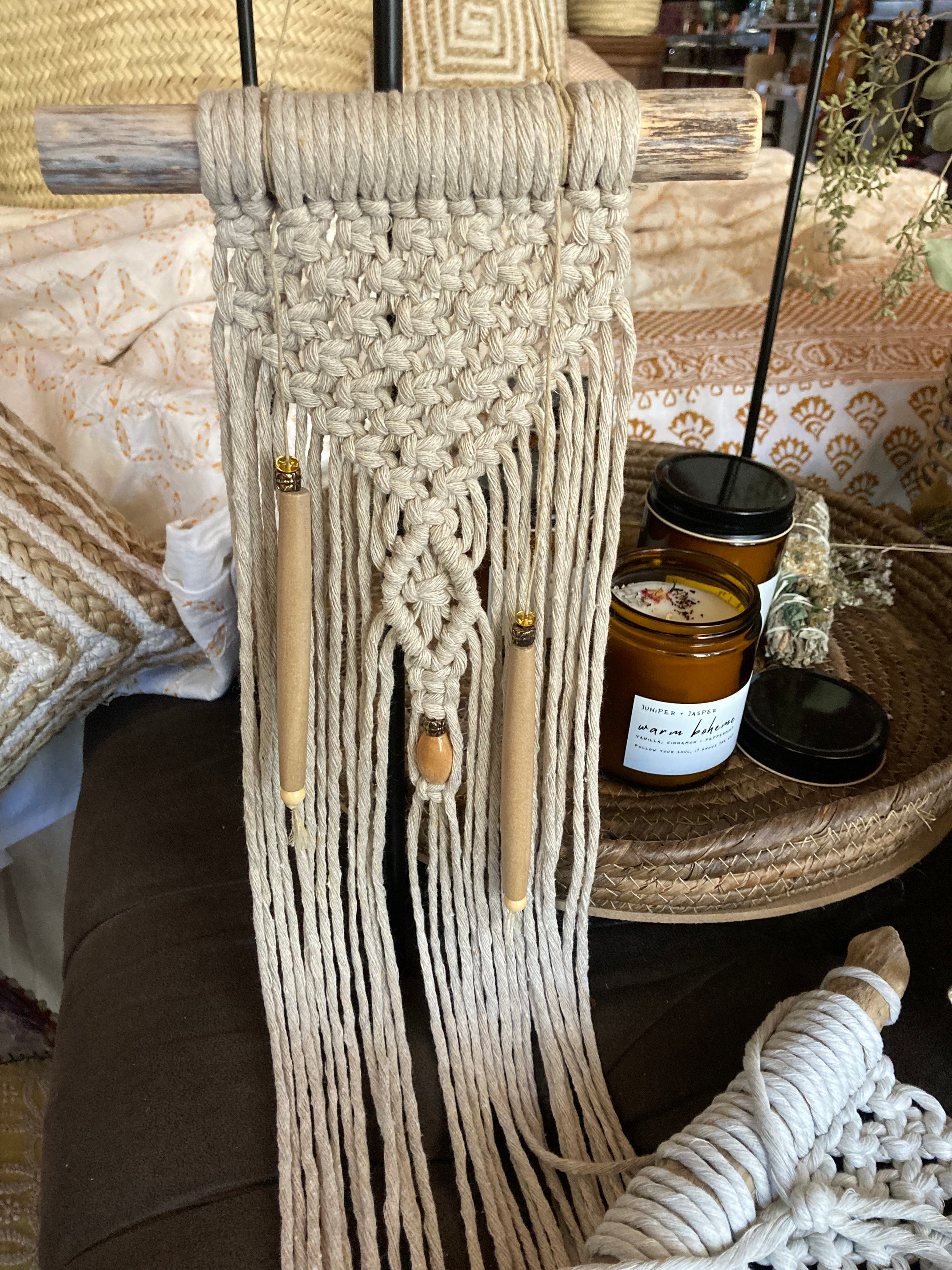 Macramé Wall Hanging - Canadian Hemp - Natural
