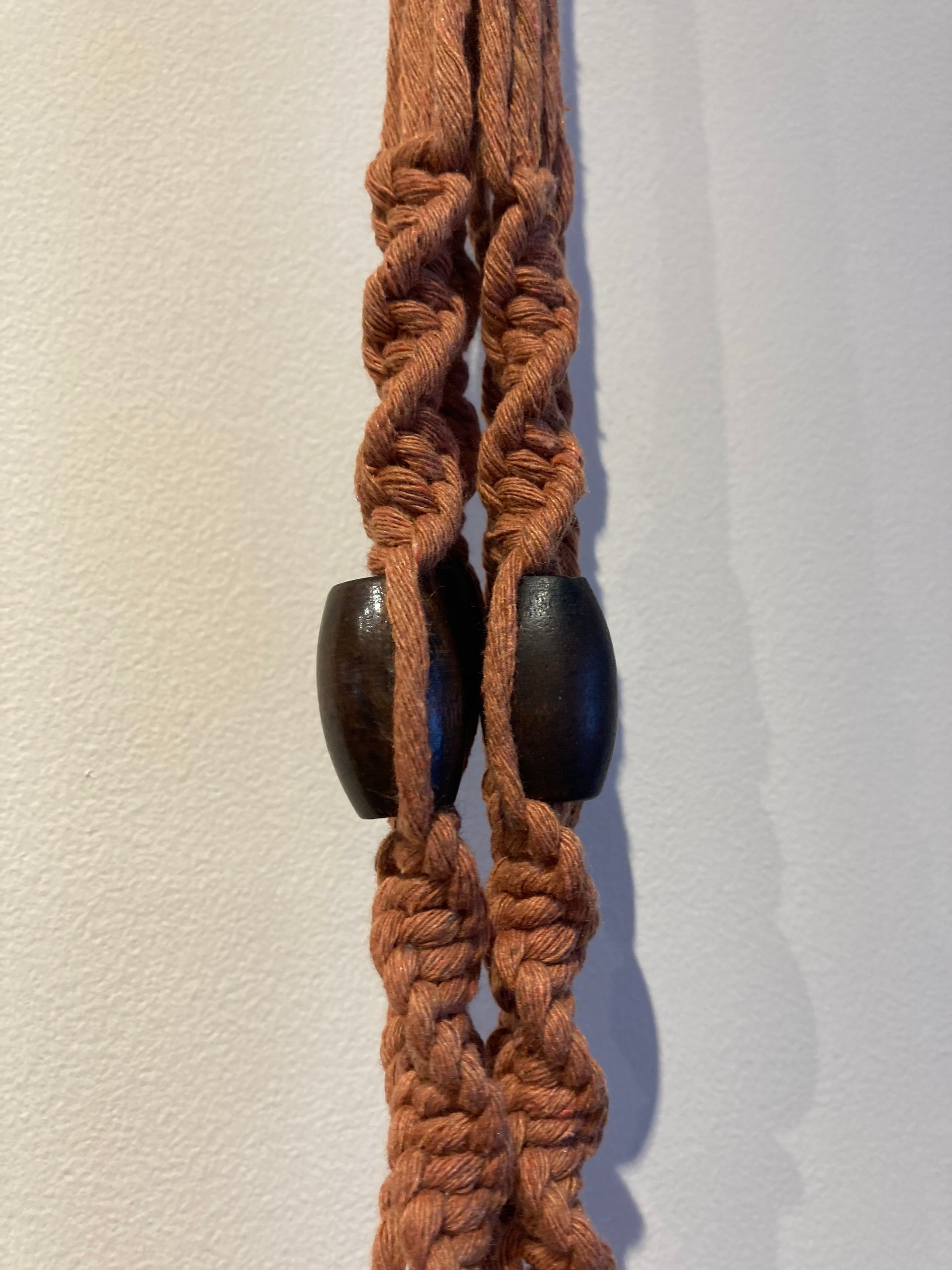 Macramé Plant Hangers - Canadian Hemp - Rust - Small