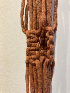 Macramé Plant Hangers - Canadian Hemp - Rust - Small