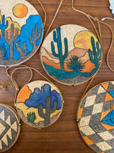 Load image into Gallery viewer, Desert Collection - Wall Hanging Trivets - Plaid and Peaches - Medium
