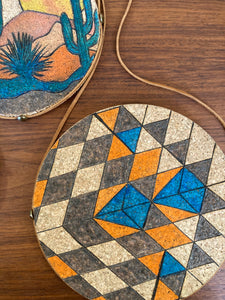 Desert Collection Aztec Design - Wall Hanging Trivets - Plaid and Peaches - Large