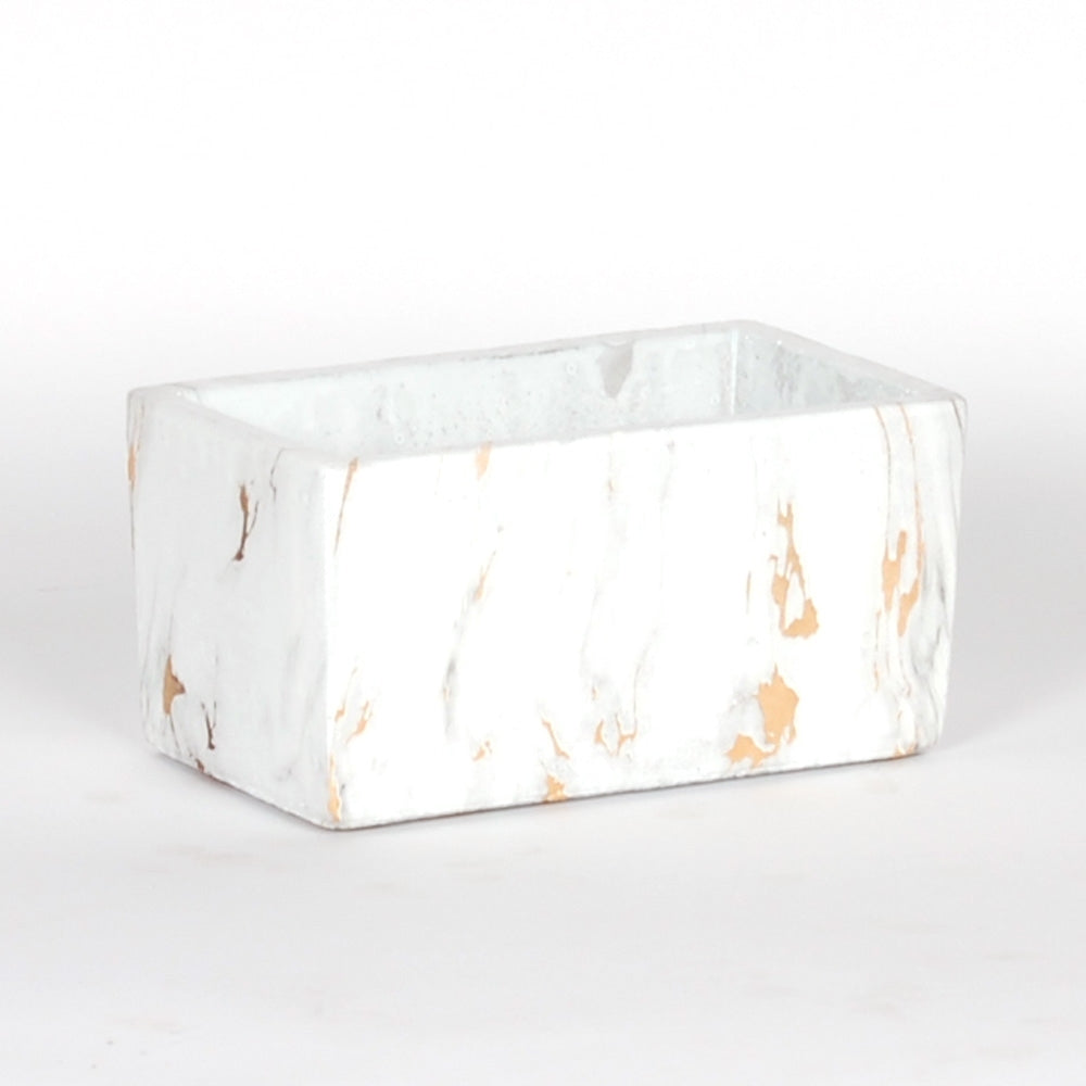 RECT POT MARBLE DESIGN